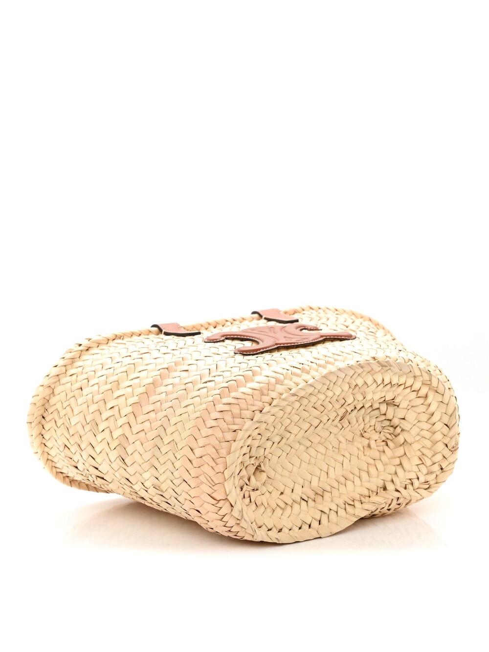 Celine Raffia Calfskin Triomphe Teen #295144C85B - Picture 3 of 8